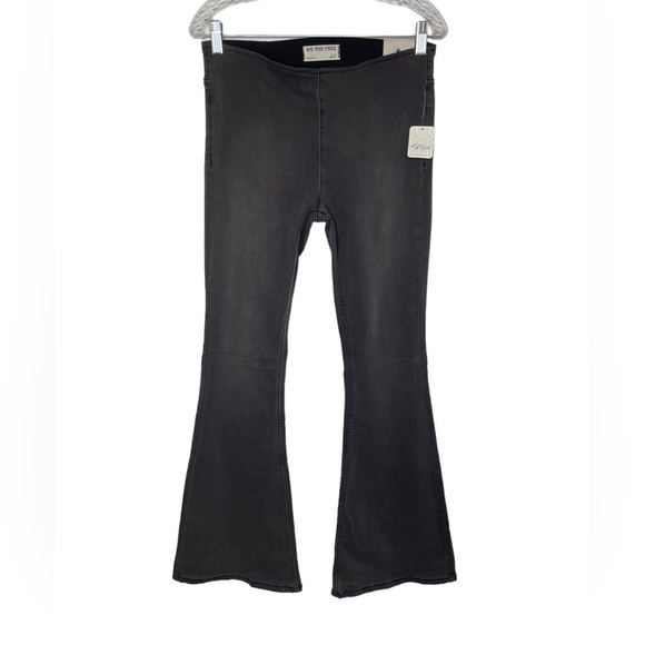 Free People Denim - Free People We The Free Penny Flare Pull-On Jeans Washed Black NWT